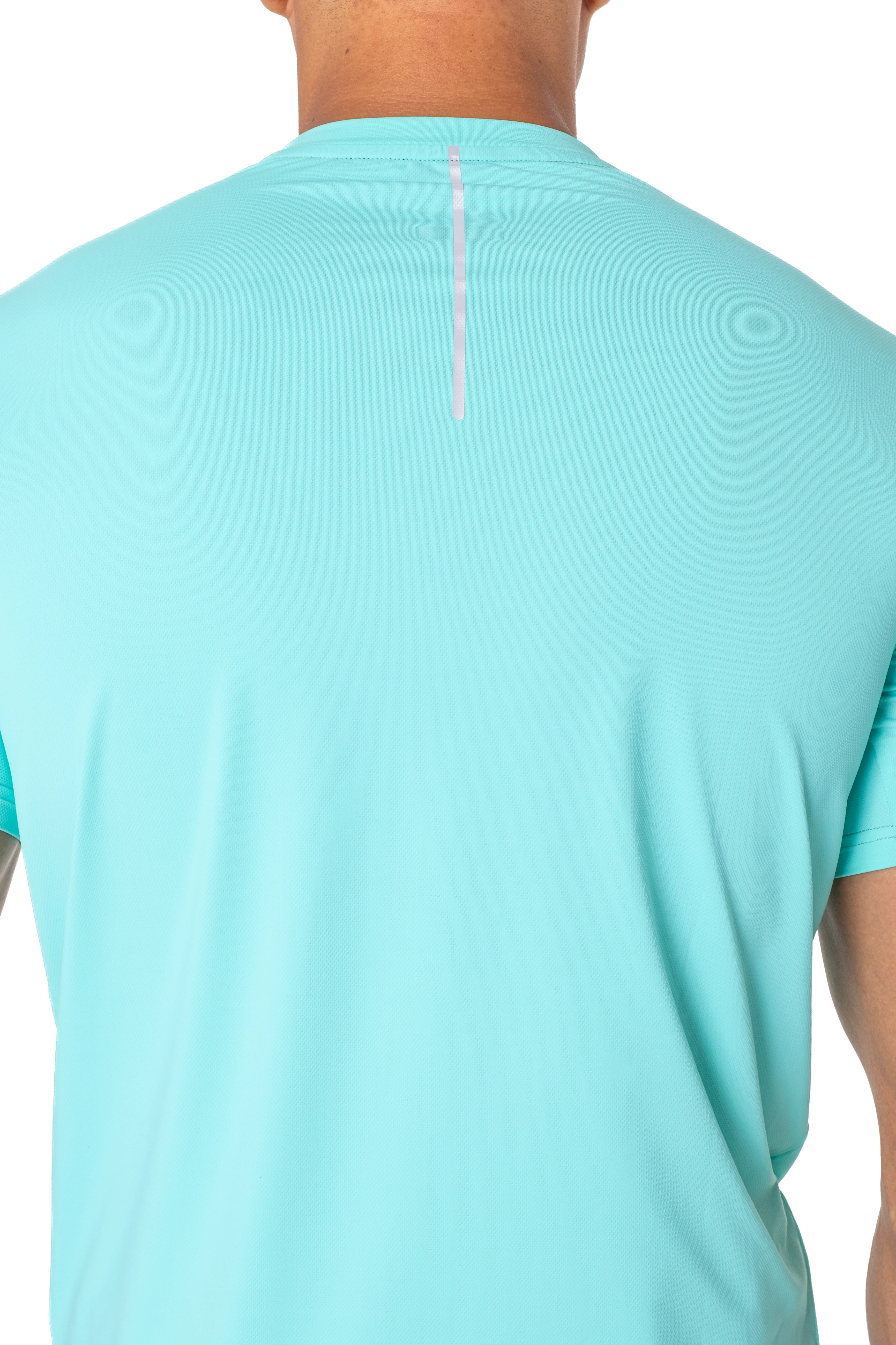 Junior Aqua Reflective Logo T-Shirt - Image 5