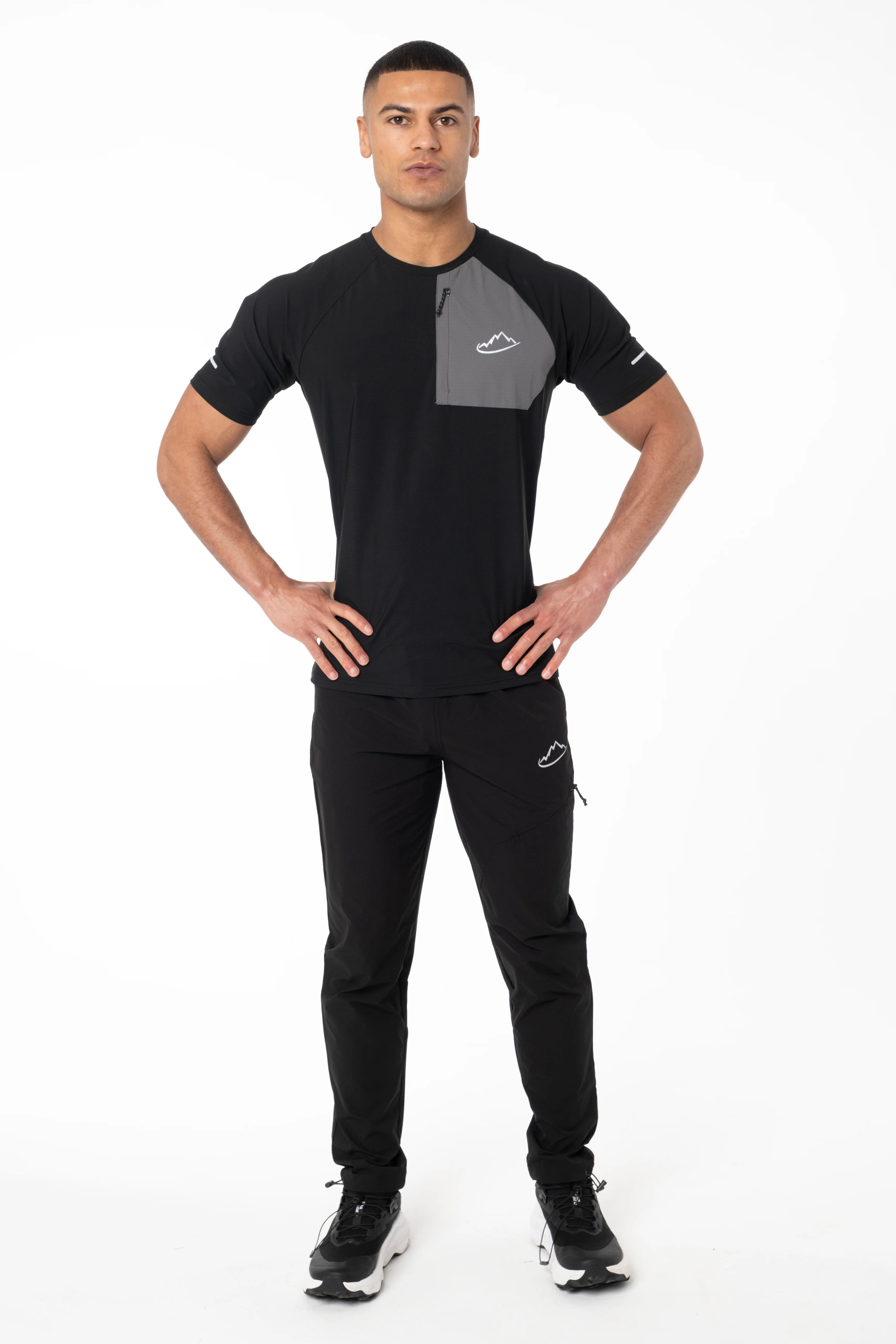 Black / Grey Verto T-Shirt - Image 6