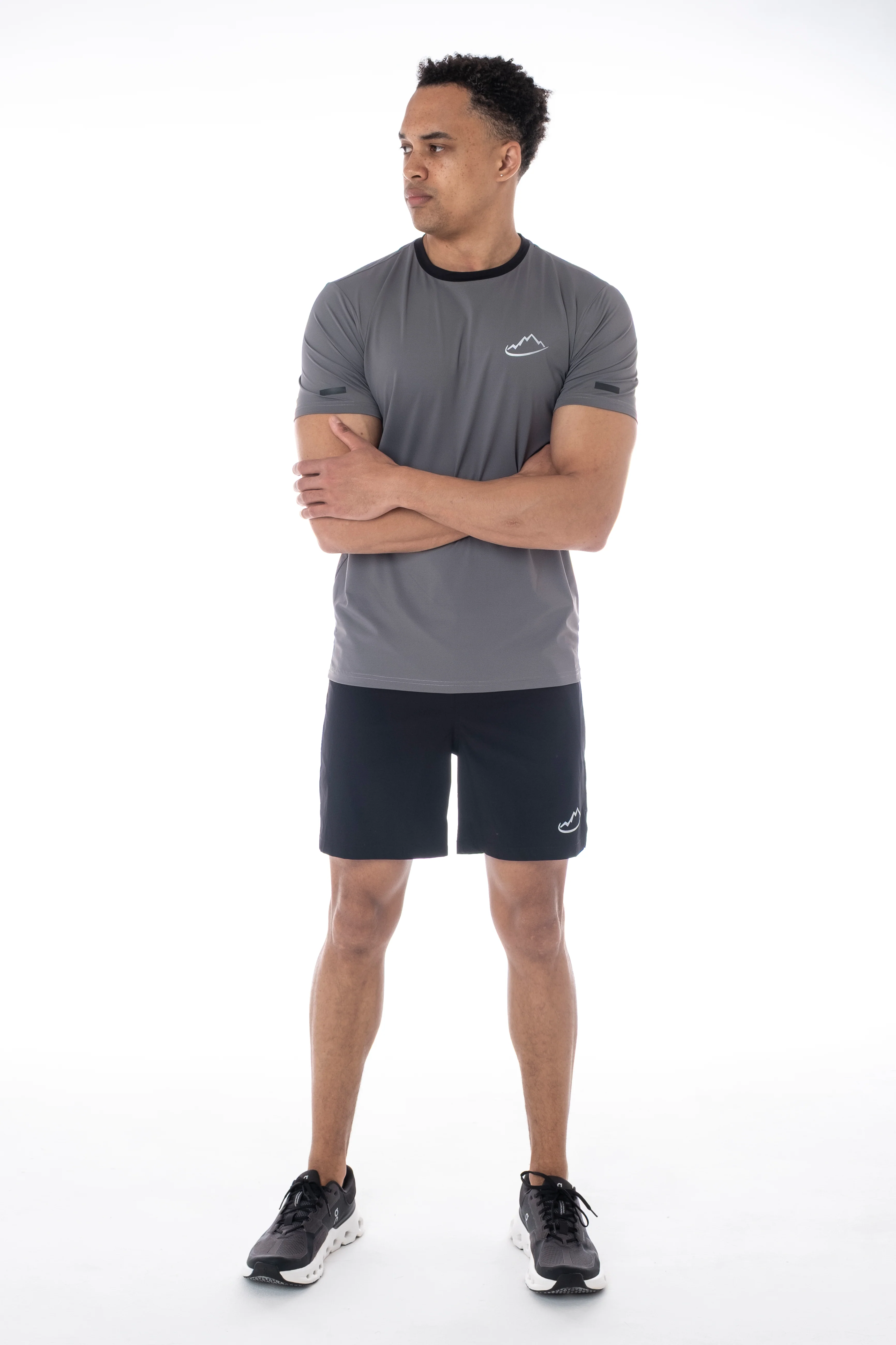 Junior Grey / Black RIISA T-Shirt - Image 4