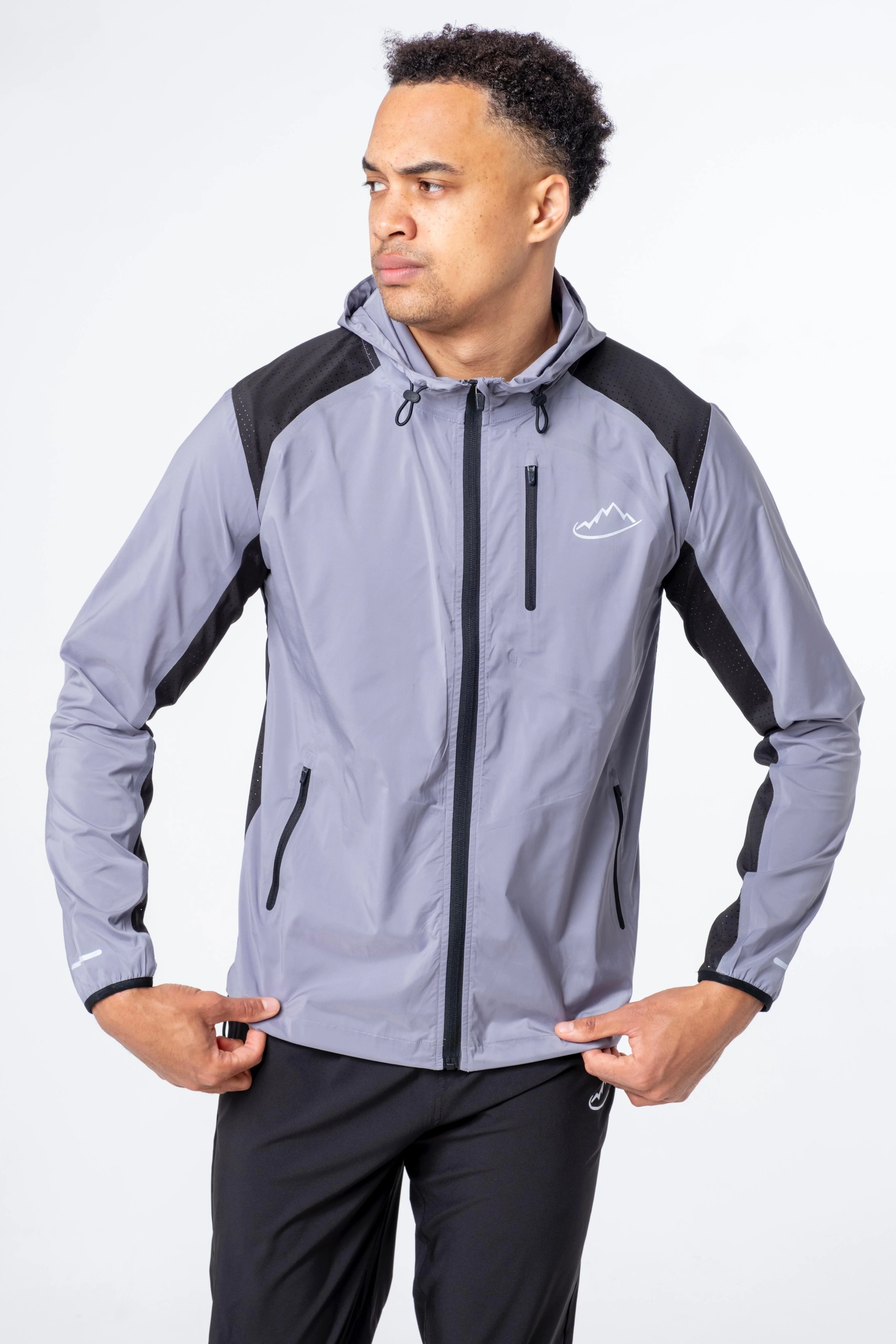 Junior Grey / Black Elevate Jacket