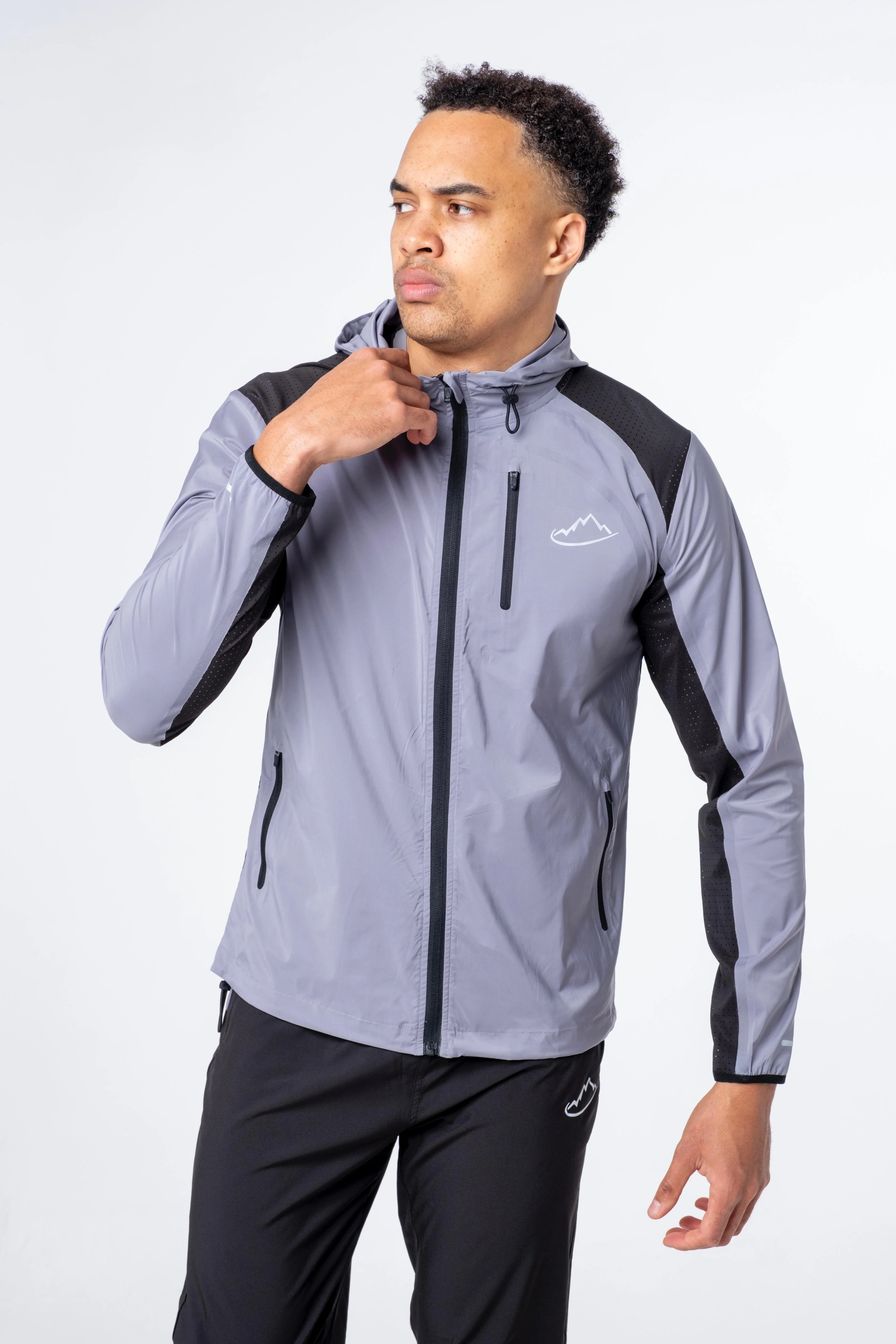 Junior Grey / Black Elevate Jacket - Image 4