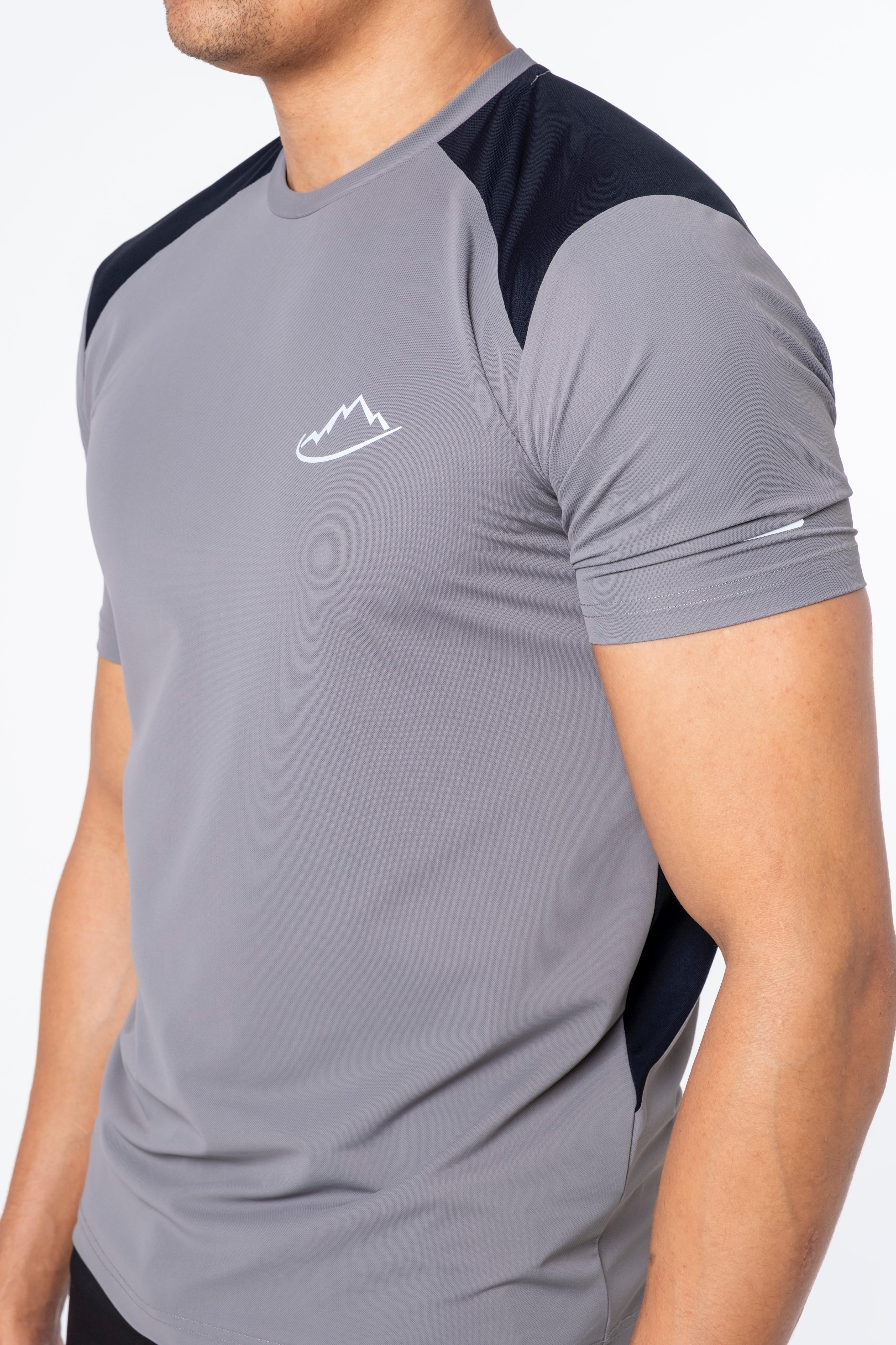 Junior Grey / Black Elevate T-Shirt - Image 3