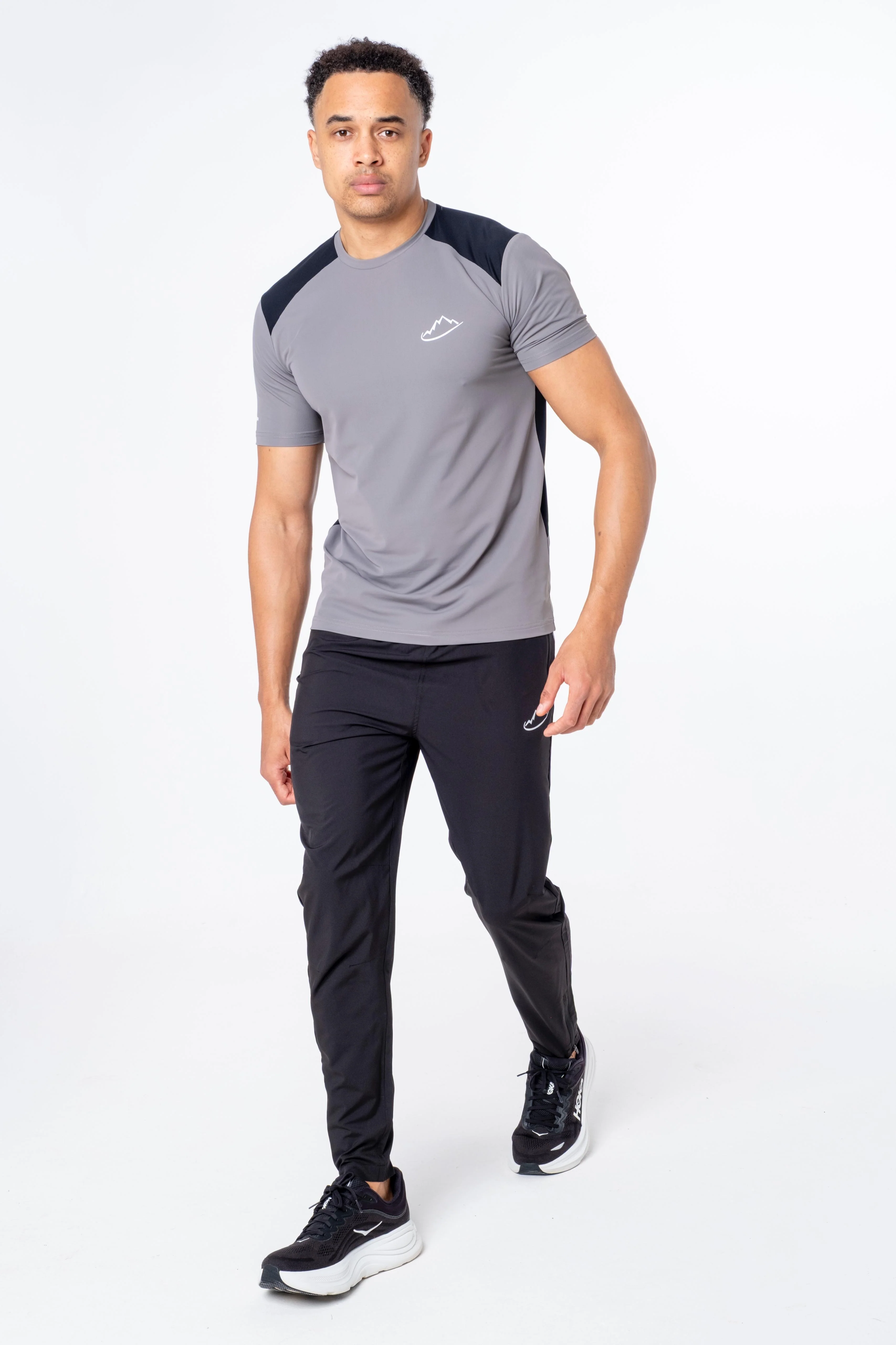 Junior Grey / Black Elevate T-Shirt - Image 5