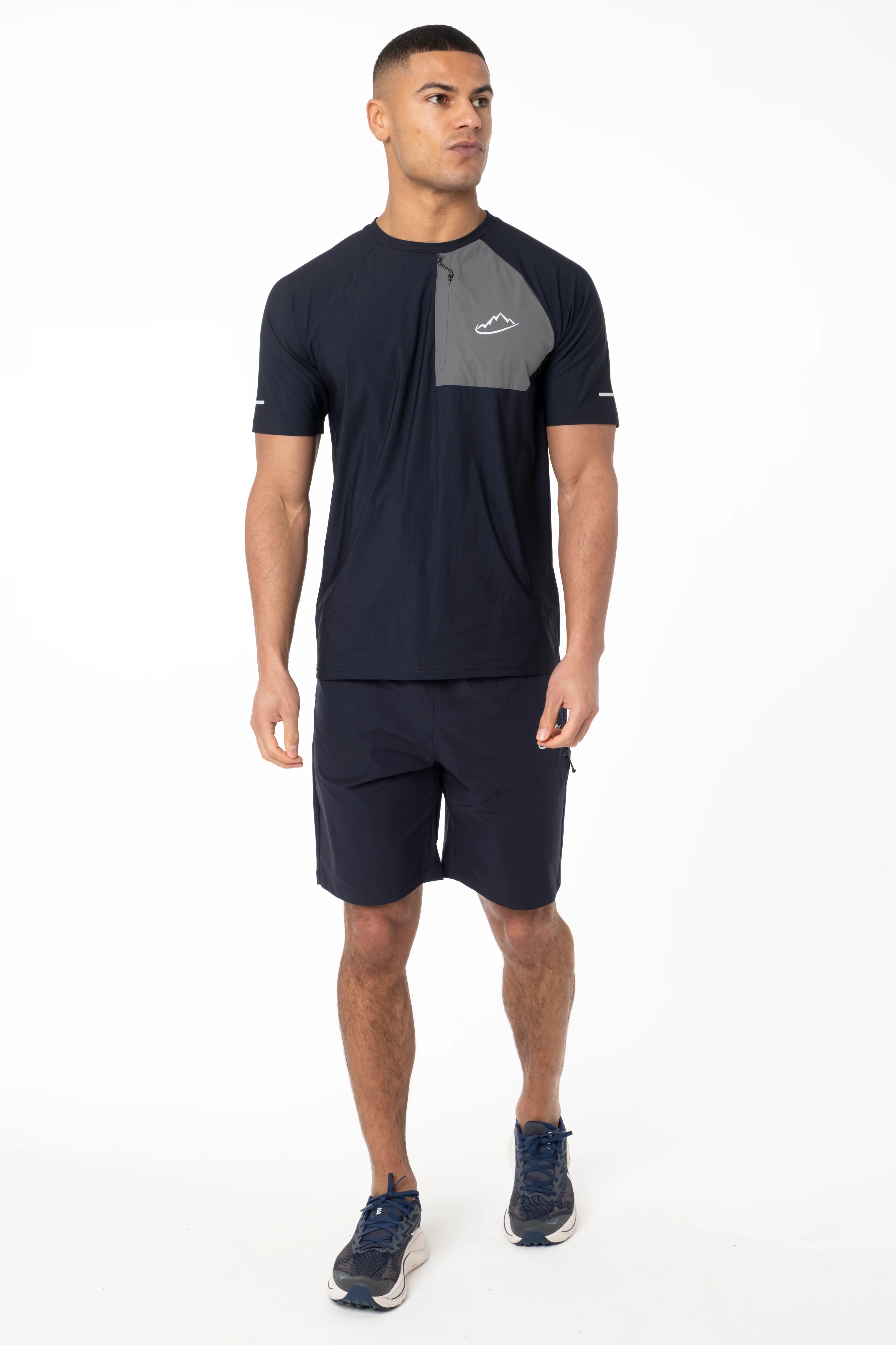 Junior Navy / Grey Verto T-Shirt - Image 7