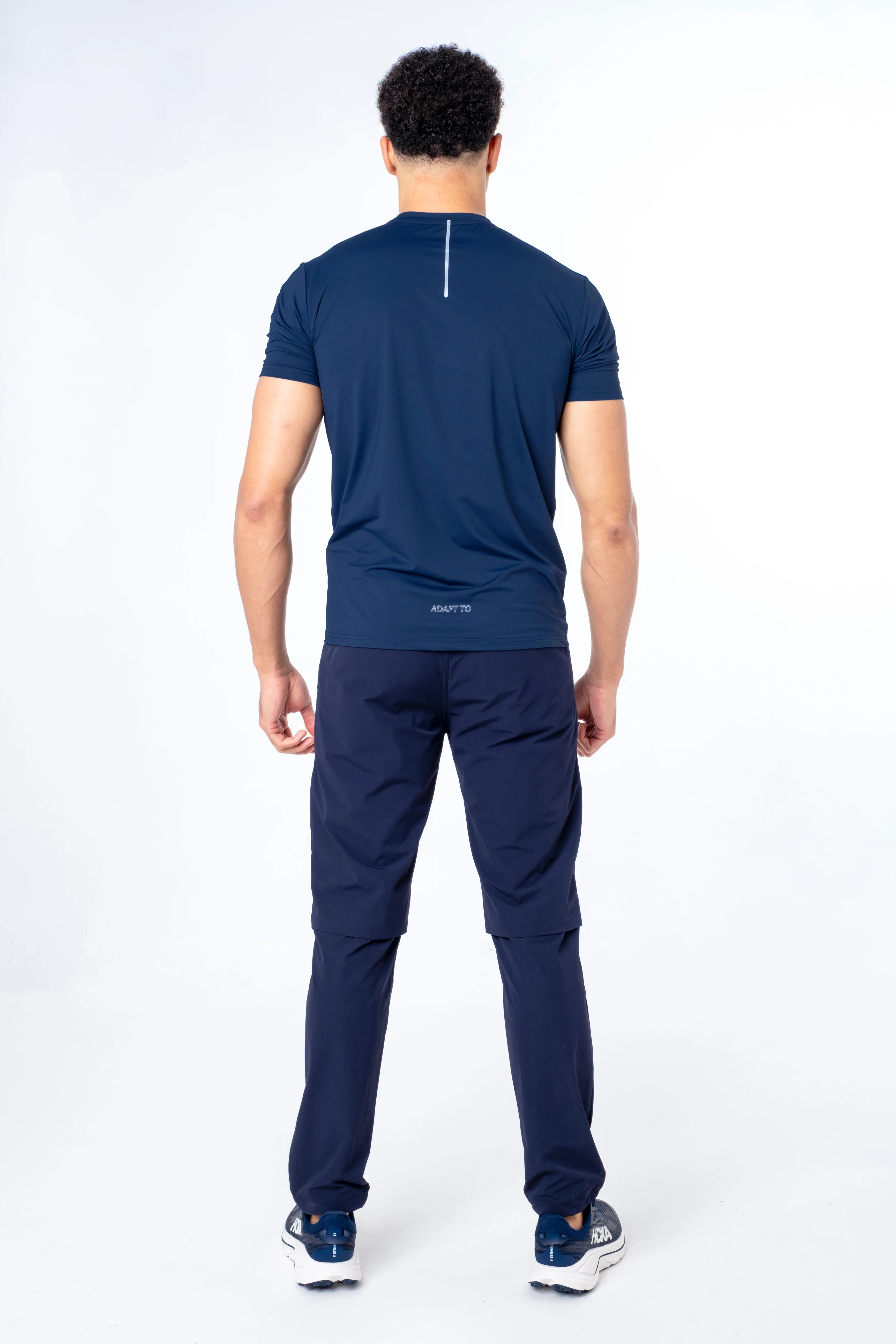 Junior Navy Reflective Logo T-Shirt - Image 5