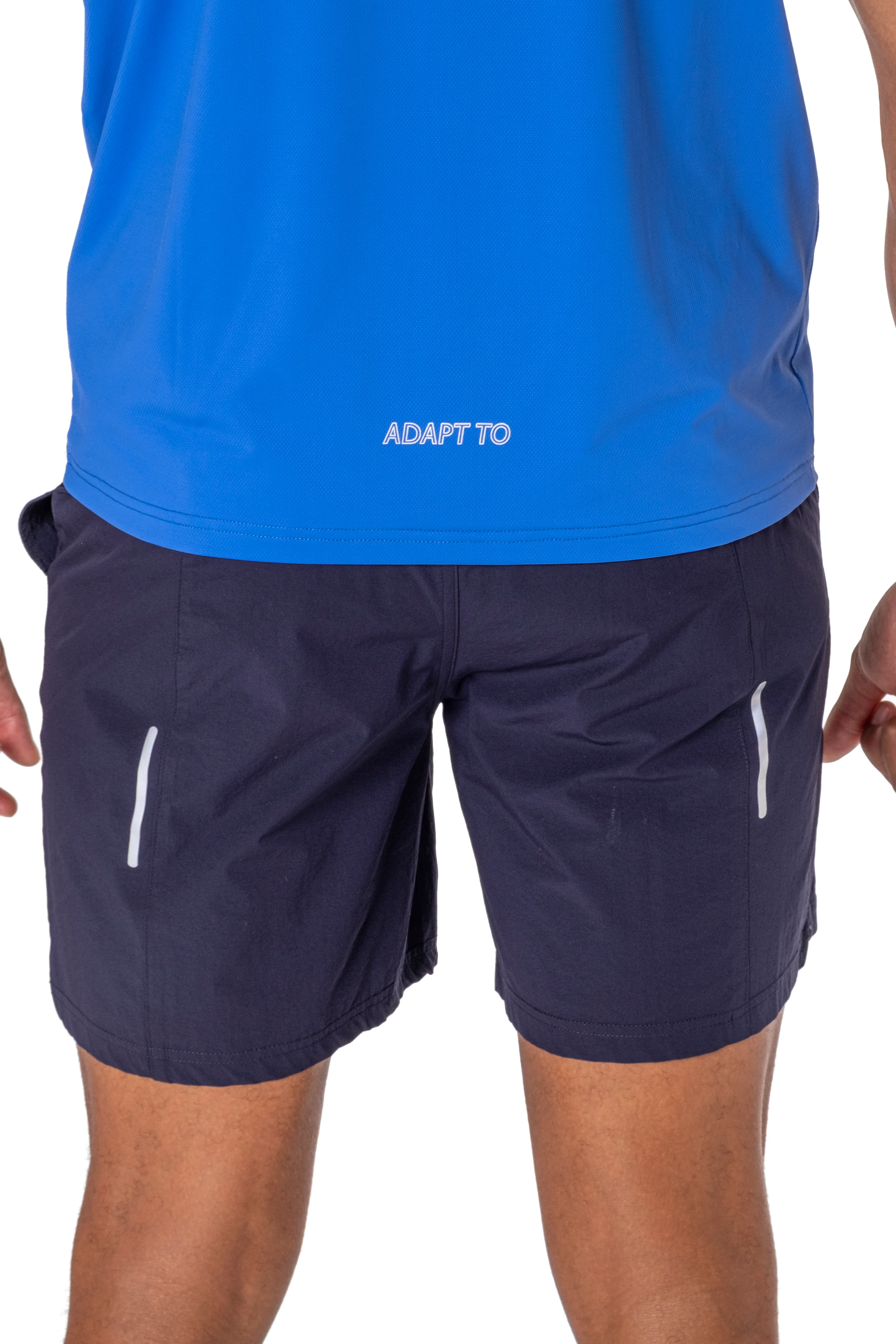 Junior Royal Blue Reflective Logo T-Shirt - Image 6